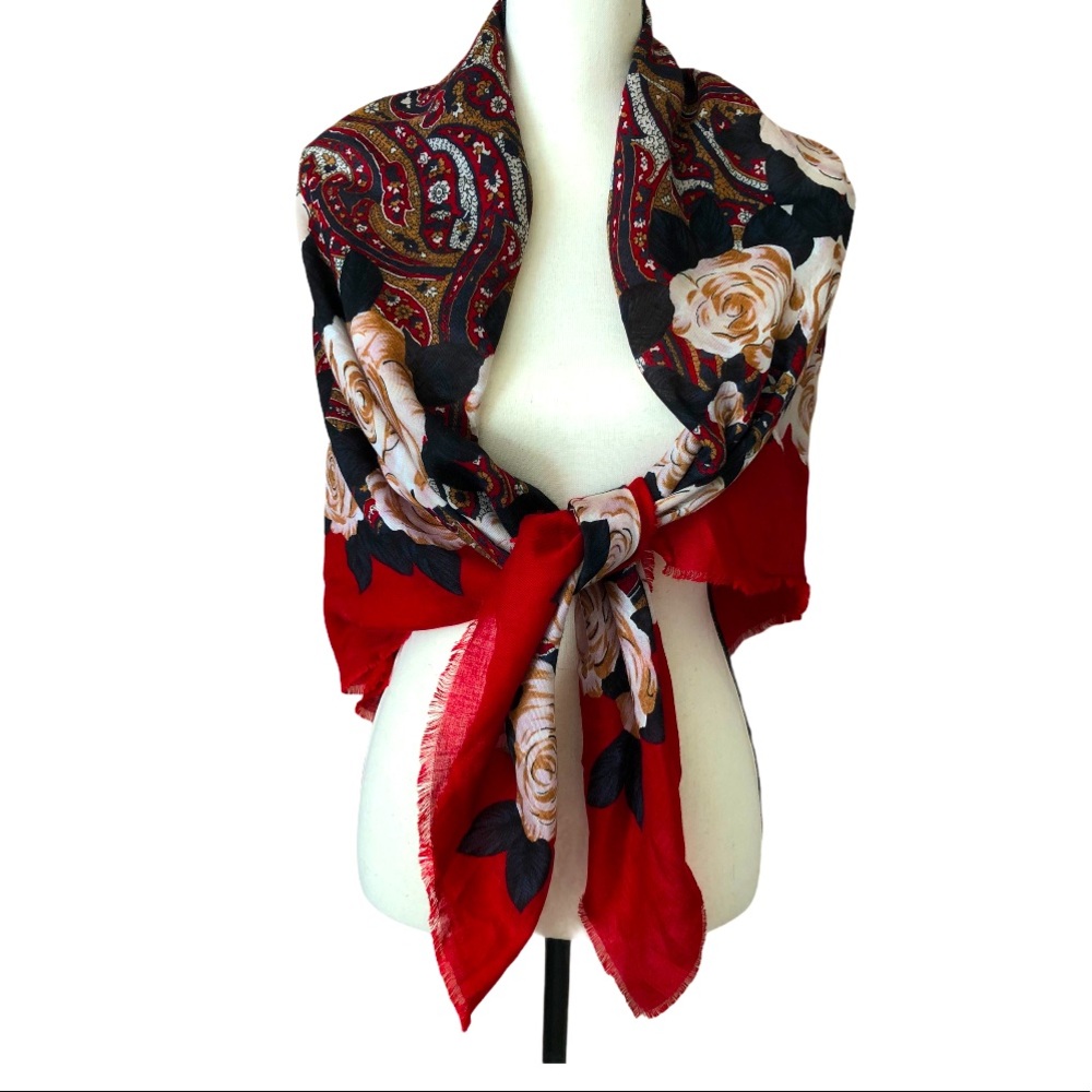 Gorgeous Rose Challis By Berkshire Bohemian Scarf
